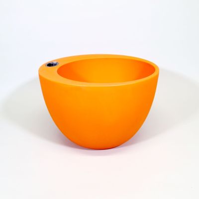 Selbstbewässerndes Pflanzgefäß „podd RÖDER“ in der Farbe Orange