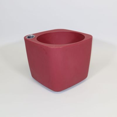 Selbstbewässerndes Pflanzgefäß „podd LOCKWITZ“ in der Farbe Bordeaux
