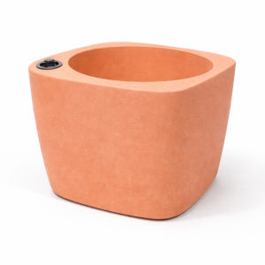 Self-watering planter “podd LOCKWITZ” in the color olive green natural stone (Kopie)