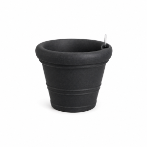 Self-watering planter “podd WEIßERITZ” in the color charcoal