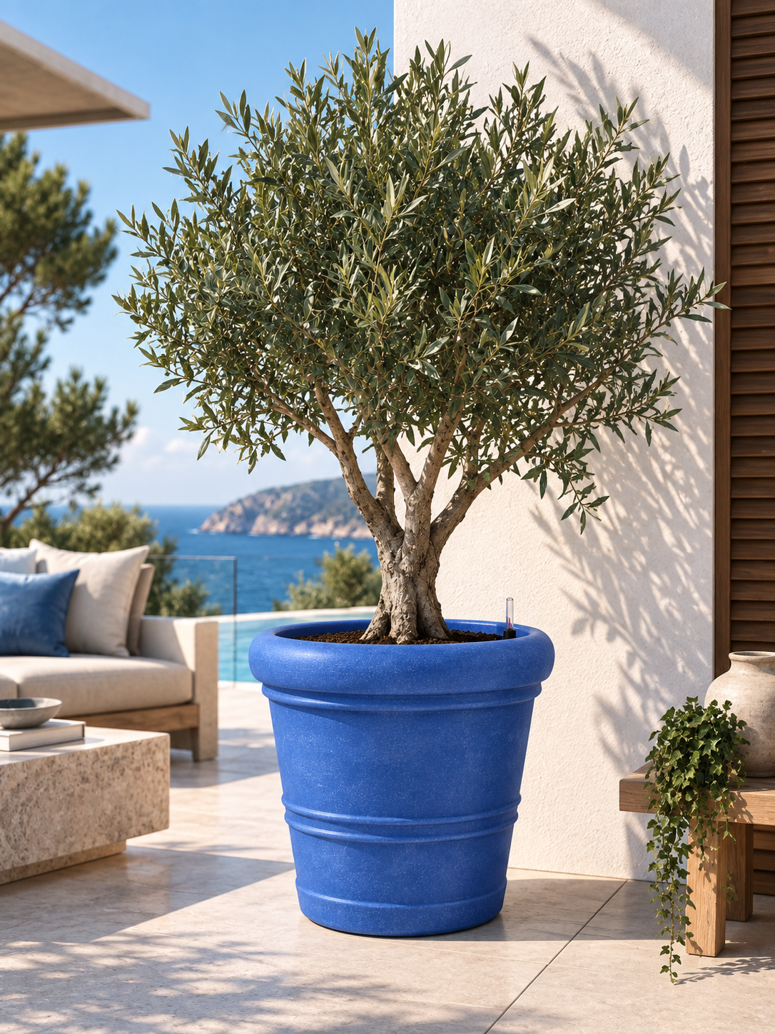 Self-watering planter “podd ELBE” in the color camel (Kopie) (Kopie) (Kopie)