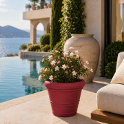 Self-watering planter “podd WEIßERITZ” in the color camel (Kopie)