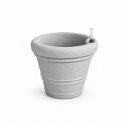 Self-watering planter “podd WEIßERITZ” in the color zinc (Kopie)